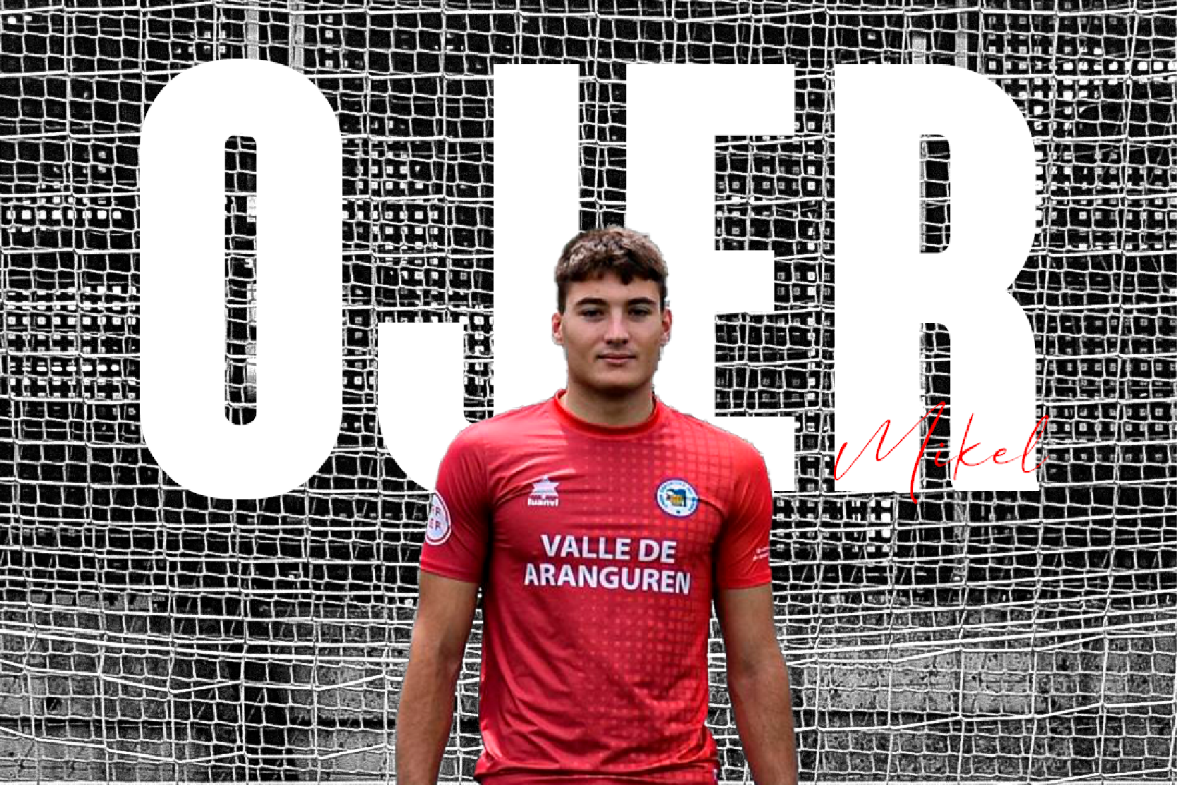 Mikel Ojer, entrenador y portero de la Mutilvera